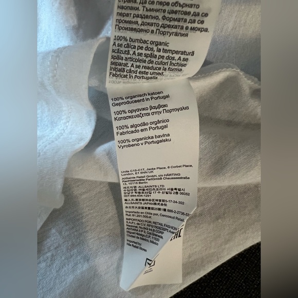 NWT $99 AllSaints Axyl Grace Graphic T-Shirt Size M - Picture 8 of 8